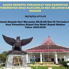 Kades beserta perangkat dan karwayan Pemerintah desa Klecorejo kec Mejayan kab Madiun   Mengucapkan selamat kepada Heri Wuryanto SH,M,Ak dan dr Purnomo Hadi.